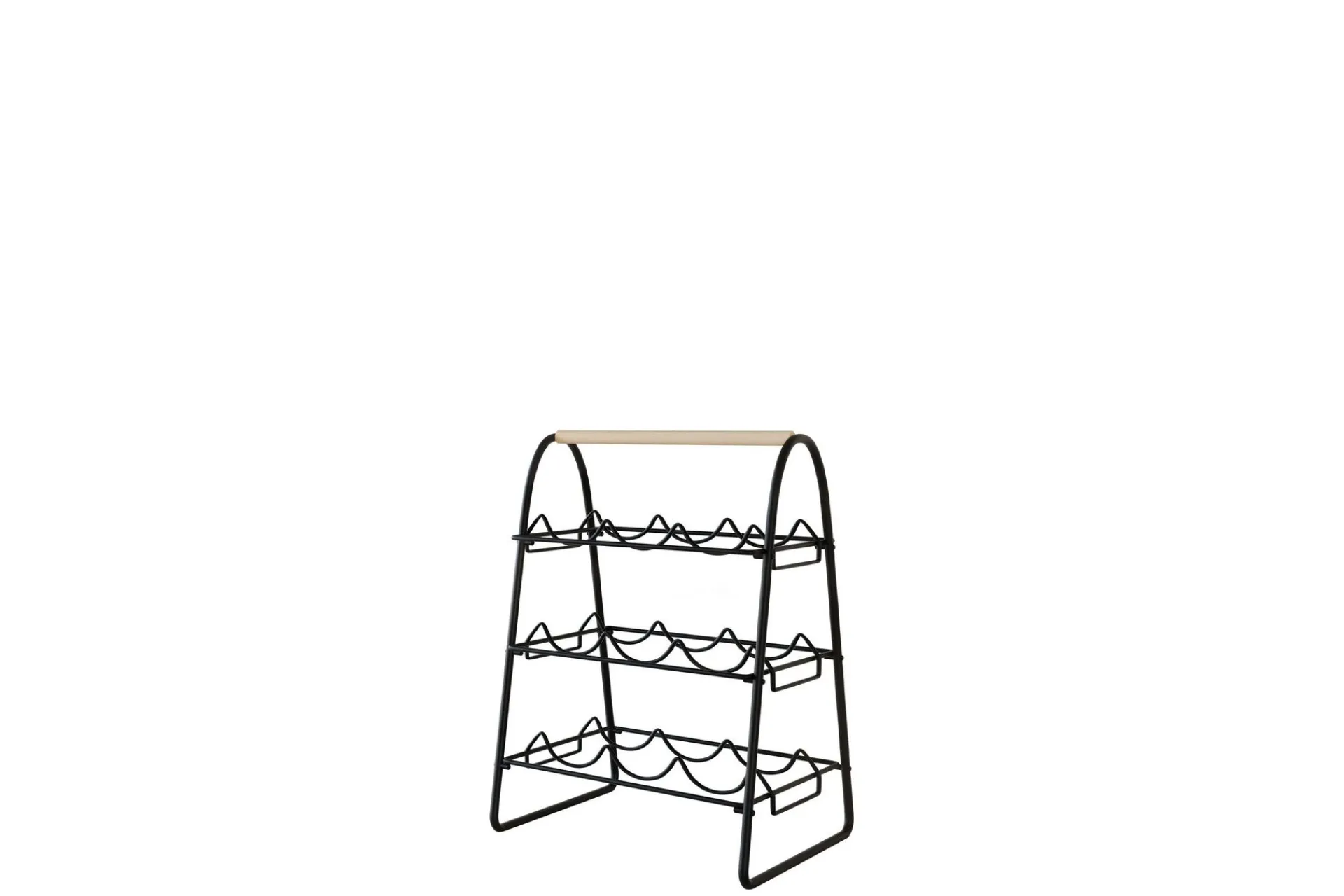 Oppbevaringshylle-Haruaki Vinstativ 33x29 cm 46x Svart