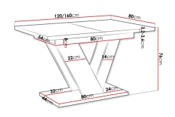 Harumi Matbord 120 cm Rektangulær