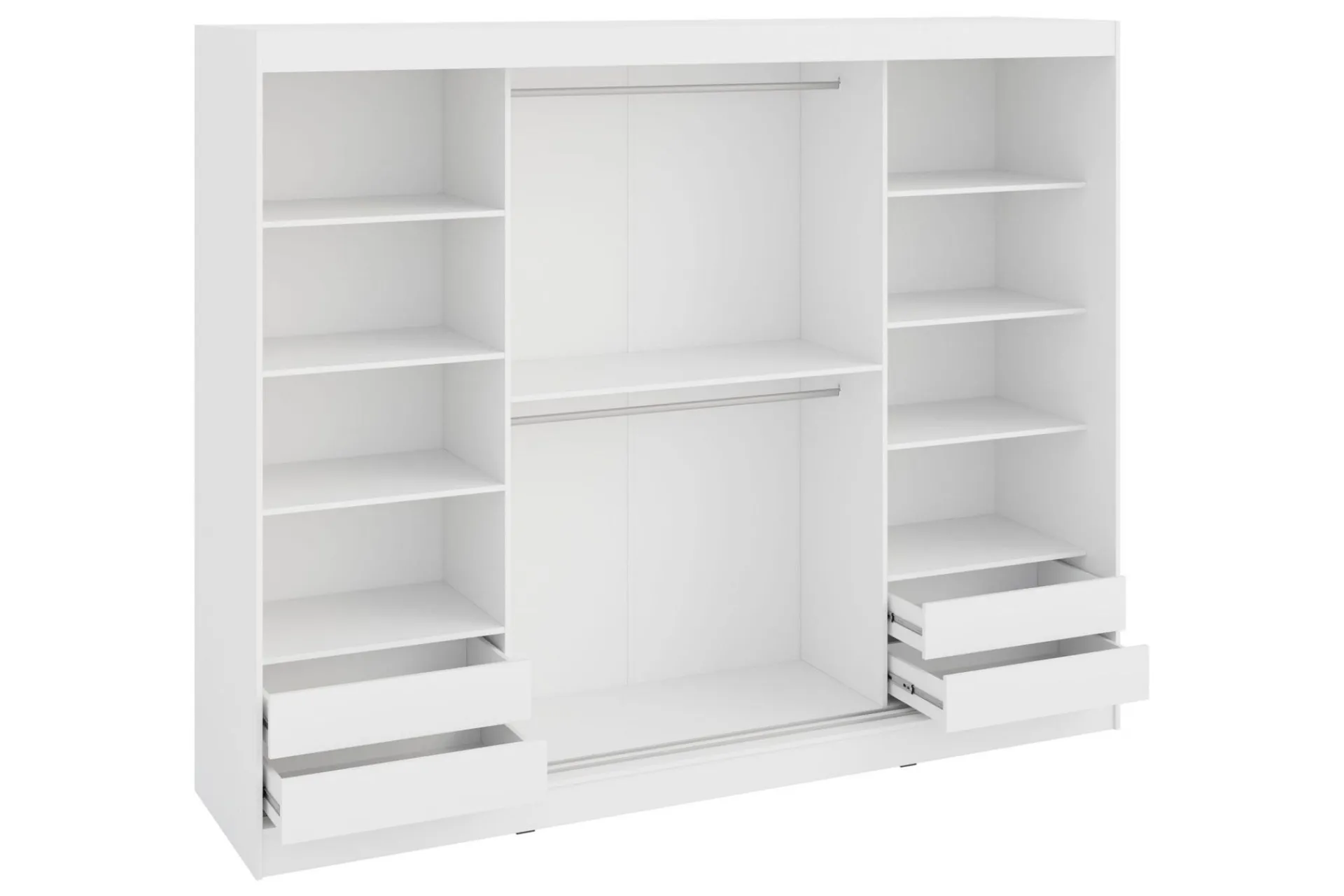 Garderober & Garderobesystem|Knaggerekke-Harvans Garderobeskap 250x203 cm Svart