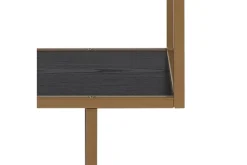 Bokhylle-Hasslevik Bokhylle 77x35 cm 4 Hyller Svart