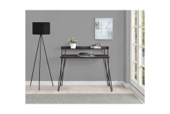 Dorel Home Haven Skrivebord 114 cm med Oppbevaringshylle /Svart