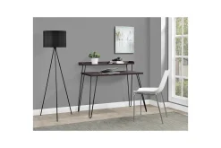 Dorel Home Haven Skrivebord 114 cm med Oppbevaringshylle /Svart