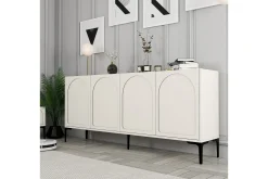 Gangbord|Avlastningsbord-Hazim Konsollbord 180 cm Cream,Svart