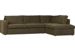Hjørnesofa-Hearness 3-seters Sofa med Sjeselong Høyre Varmgrå