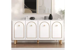 Gangbord|Avlastningsbord-Hearst Konsollbord 150 cm Hvit