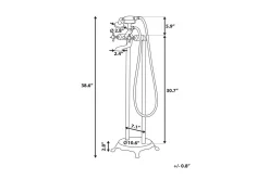 Hebbe Badekarblandebatteri 27 cm