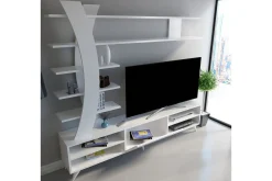 Tv-Møbelsett-Hejde TV-Benk 180 cm Hvit