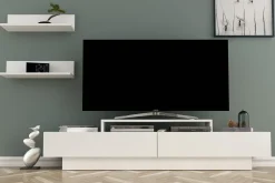 Tv-Møbelsett-Hejde TV-Benk 180 cm Hvit