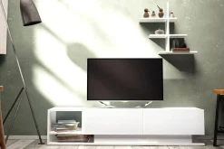 Tv-Møbelsett-Hejde TV-Benk 180 cm Hvit