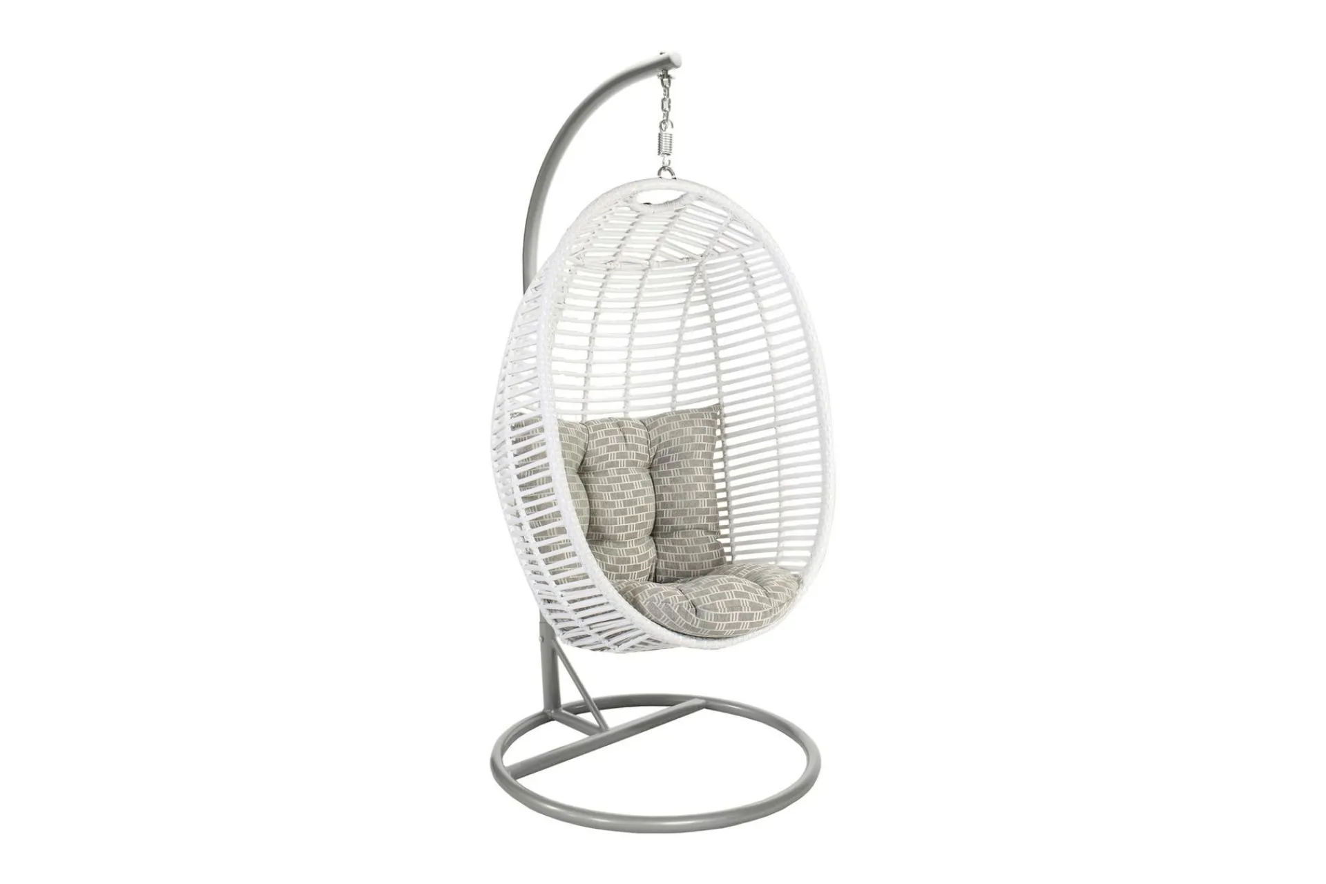 Hengestoler-Hengestol CORA med puter 96x96xH198cm Hvit