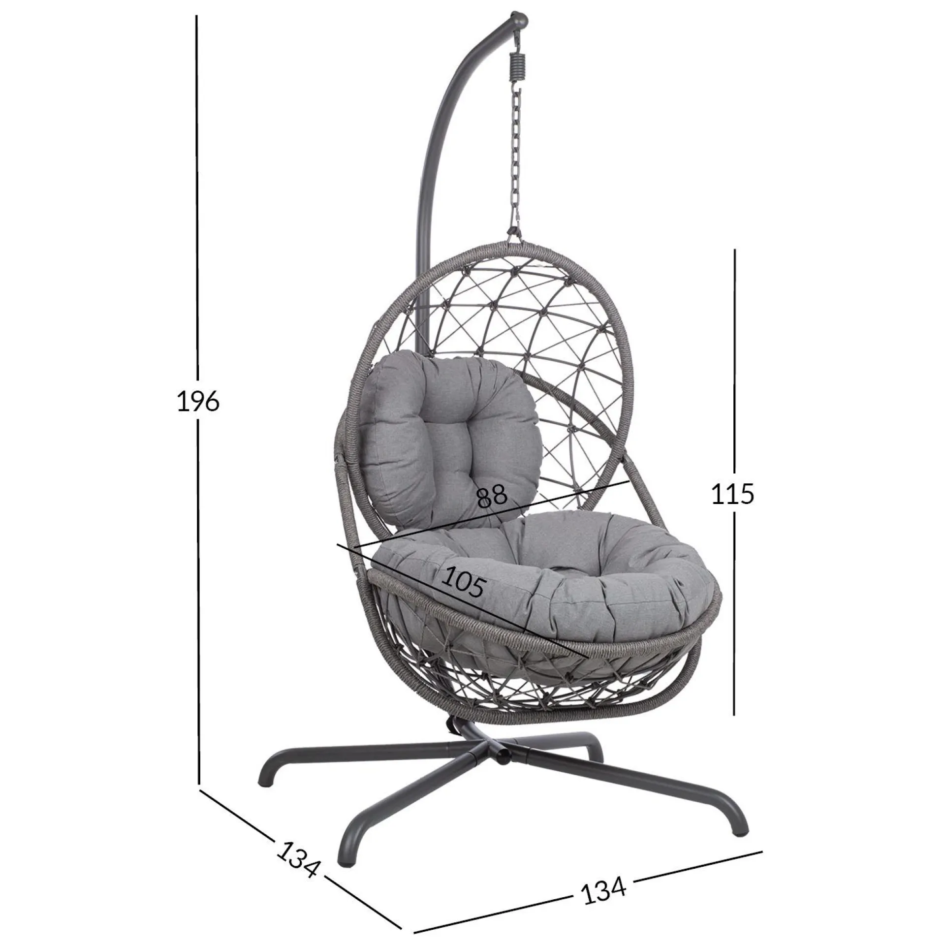 Hengestol HOME4YOU Amara 134x134x196 cm