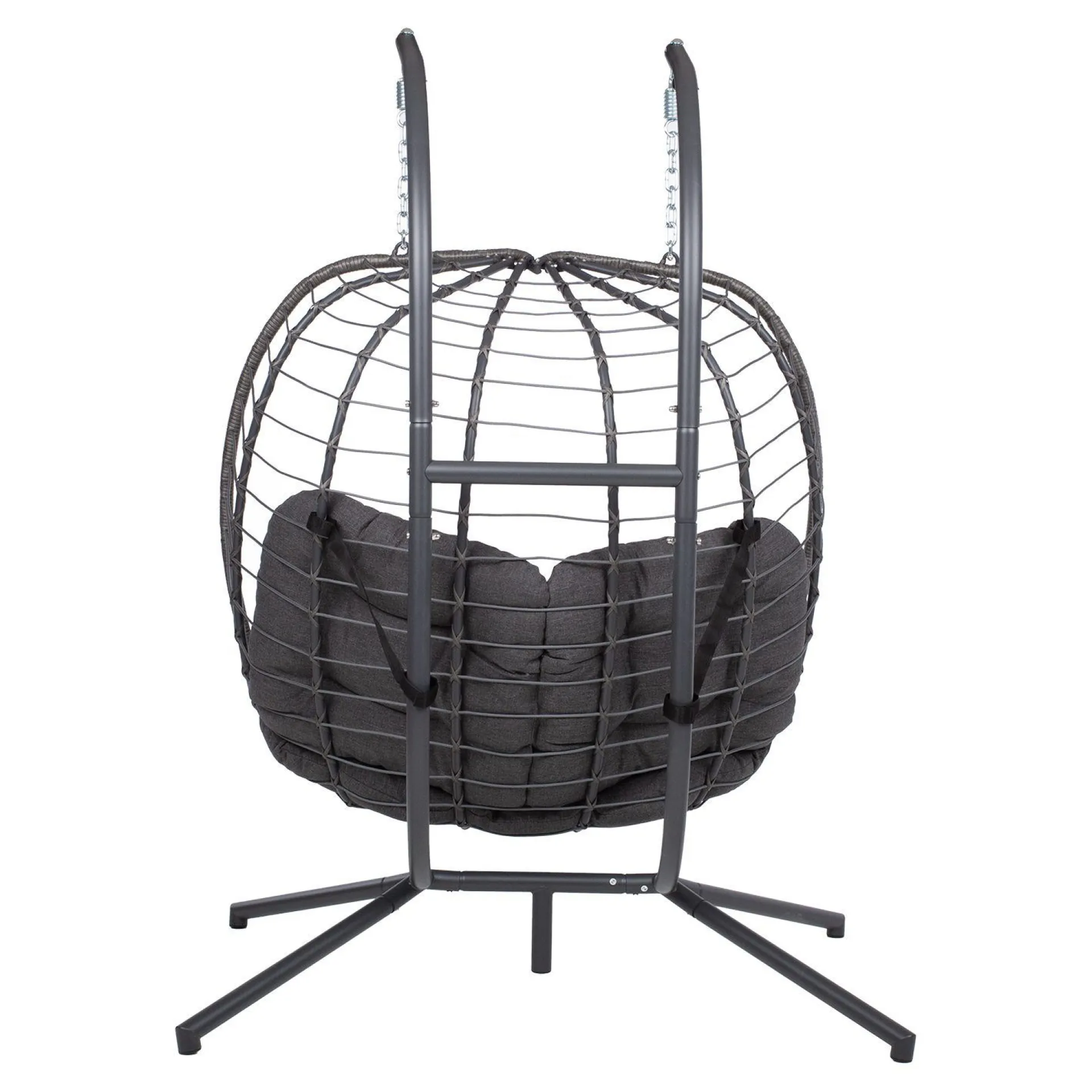 Hengestoler-Hengestol HOME4YOU Finse 2-seter 142x106x194 cm mørkegrå