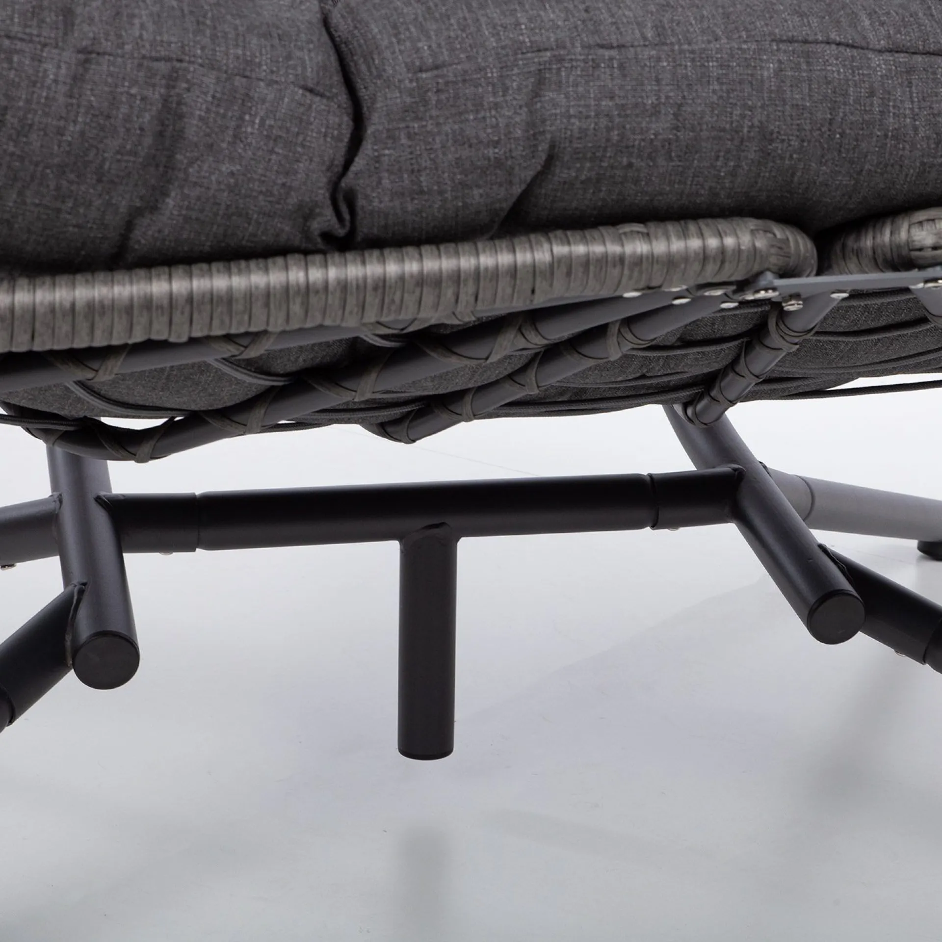 Hengestoler-Hengestol HOME4YOU Finse 2-seter 142x106x194 cm mørkegrå