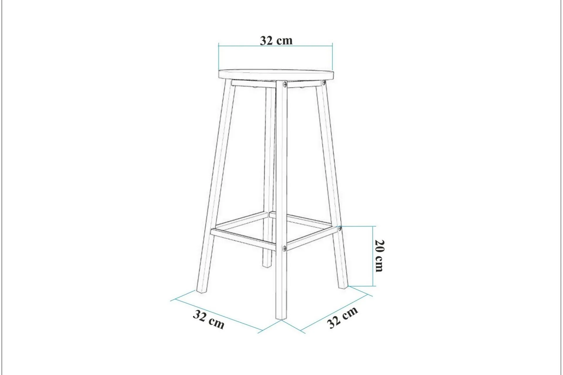 Heran Barstol 62 cm
