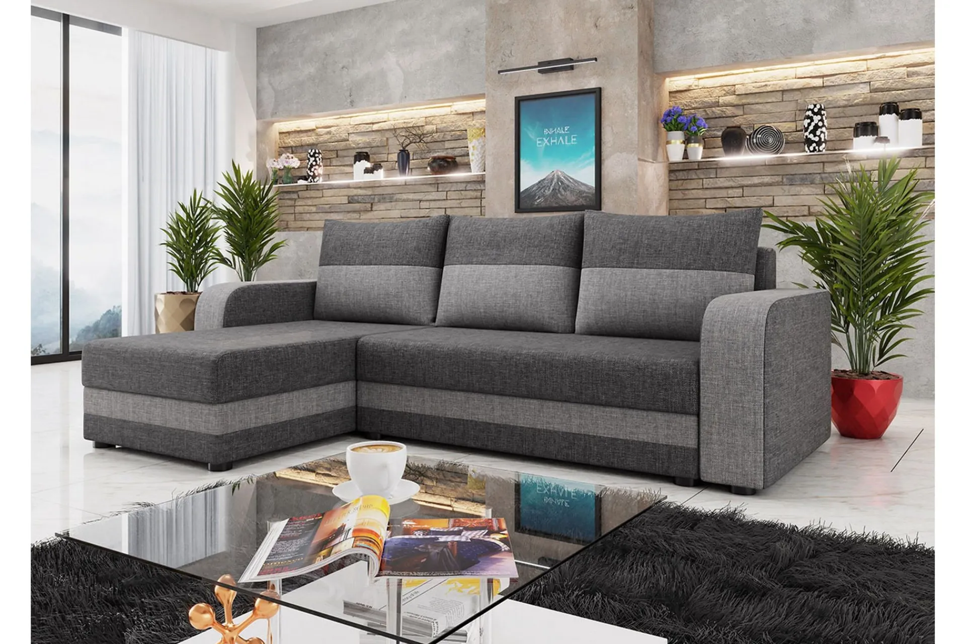 Hewlet 3-seters Divansovesofa Venstre