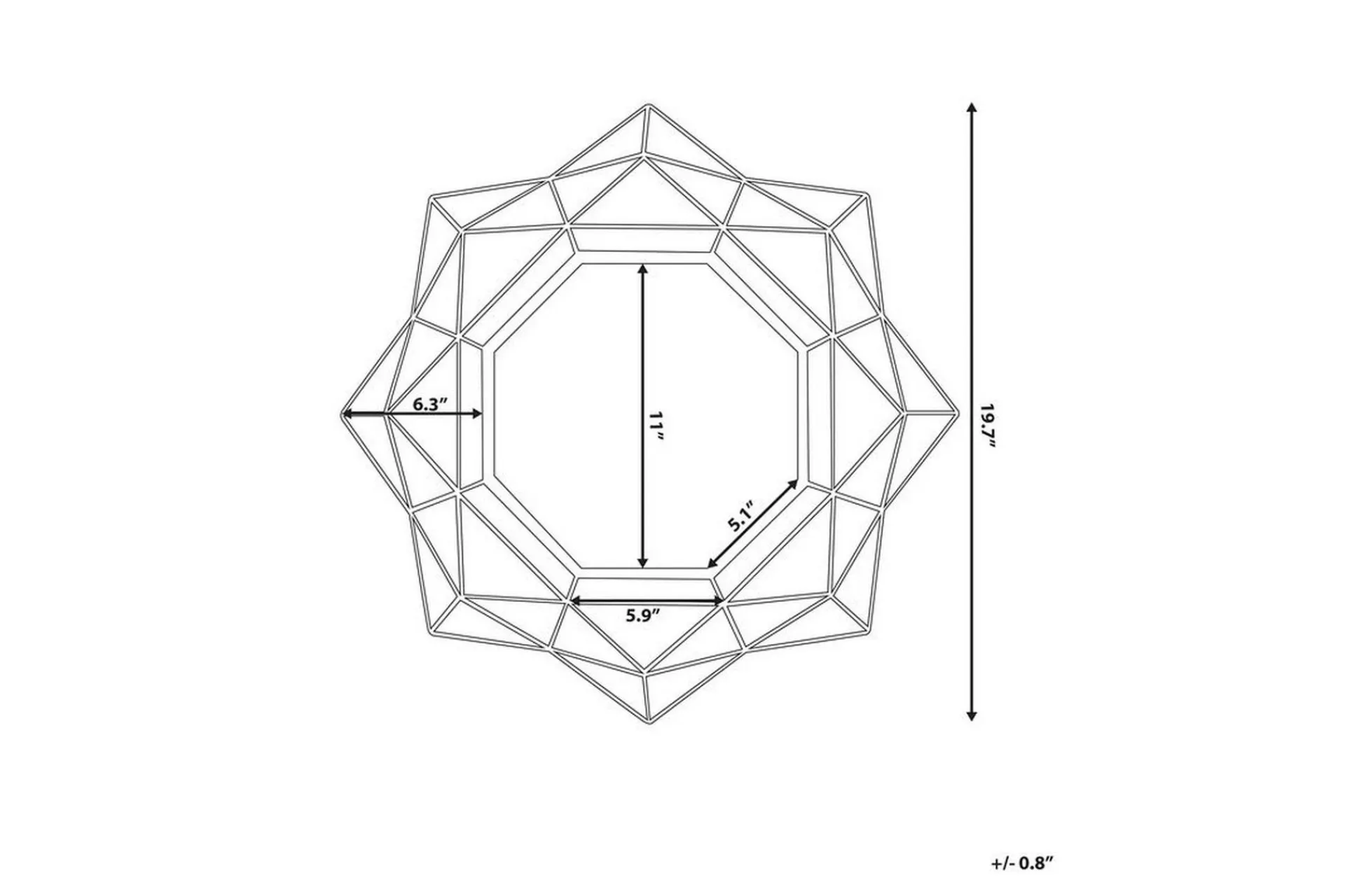 Hillion Speil 50 cm