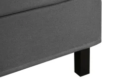Bedly Kontinentalsenger|Komplett Sengepakke-Hilton Komplett Sengpakke 180x200 cm Kontinentalseng med rutet sengegavl Grey
