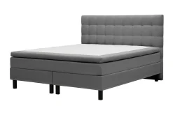 Bedly Kontinentalsenger|Komplett Sengepakke-Hilton Komplett Sengpakke 180x200 cm Kontinentalseng med rutet sengegavl Grey