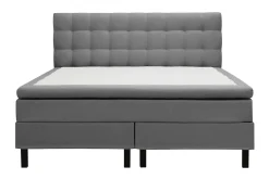 Bedly Kontinentalsenger|Komplett Sengepakke-Hilton Komplett Sengpakke 180x200 cm Kontinentalseng med rutet sengegavl Grey