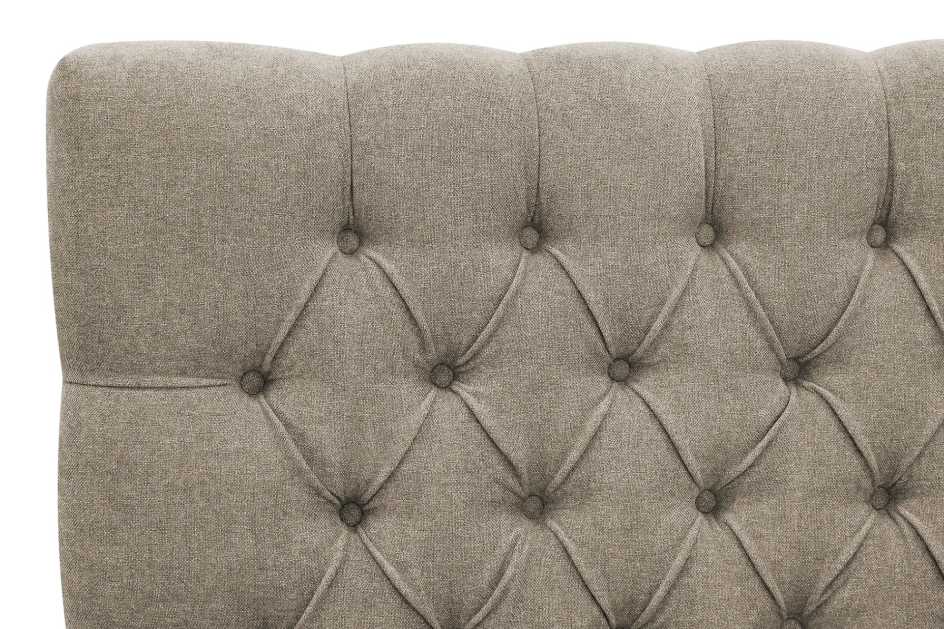 Berg & Strand Kontinentalsenger|Komplett Sengepakke-Hilton Lyx komplett sengpakke 180x200 cm kontinentalseng med knappepolstret sengegavl i chenille Brun