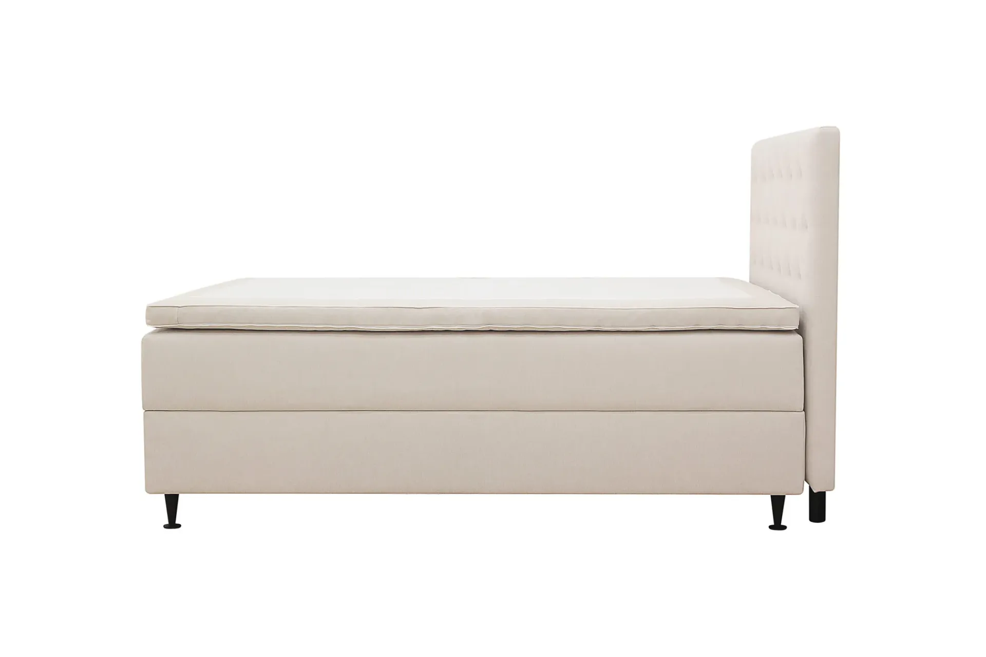 Bedly Kontinentalsenger-Hilton Plus Komplett sengepakke med oppbevaring 120x200 cm Lys beige