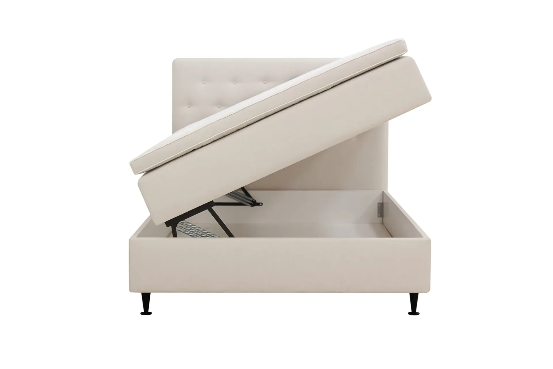 Bedly Kontinentalsenger-Hilton Plus Komplett sengepakke med oppbevaring 120x200 cm Lys beige