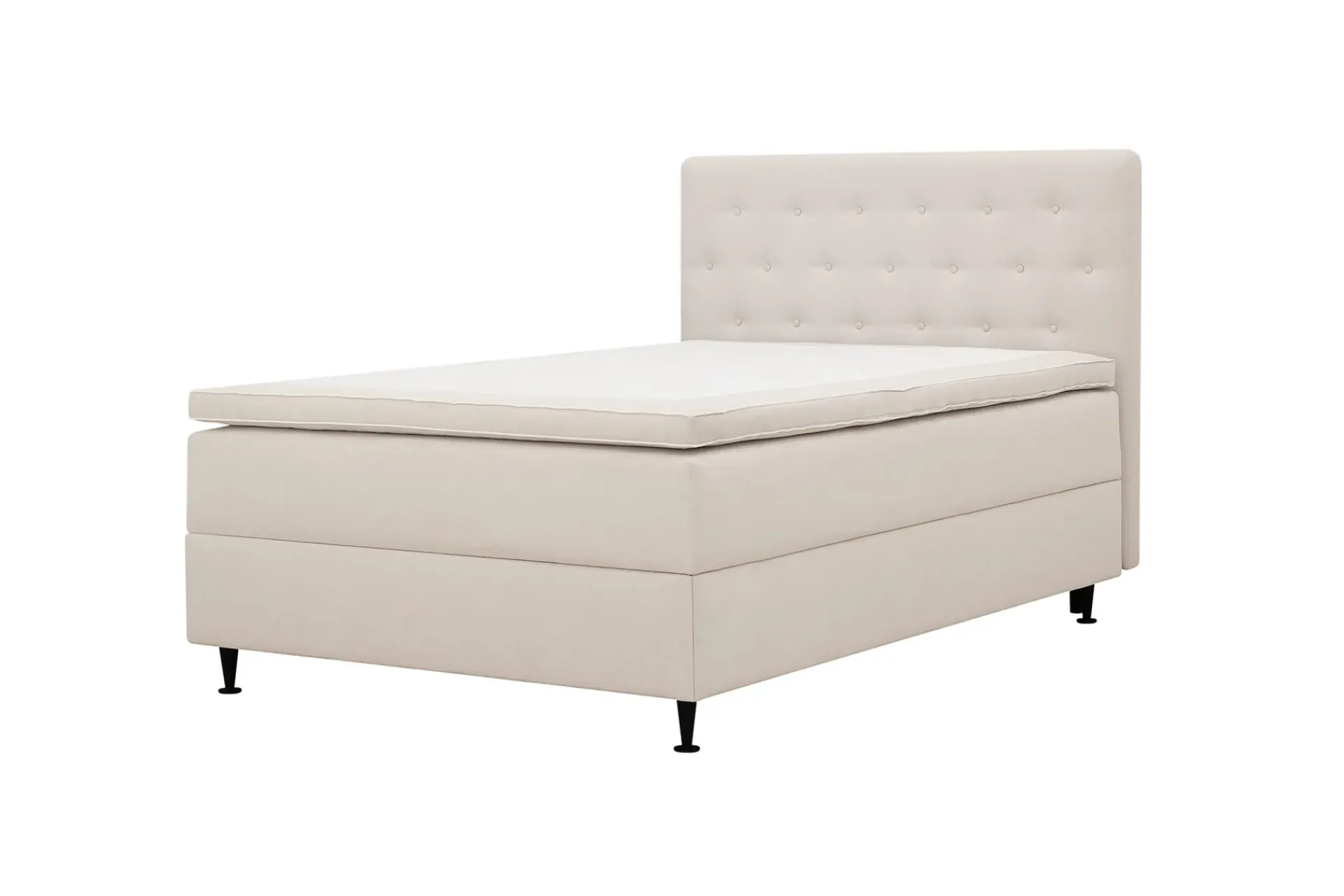 Bedly Kontinentalsenger-Hilton Plus Komplett sengepakke med oppbevaring 120x200 cm Lys beige