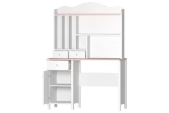 Sminkebord & Toalettbord-Hilts Sminkebord 110x52 cm Hvit,Lyserød