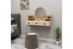 Sminkebord & Toalettbord-Hines Sminkebord 90 cm Brun,Beige