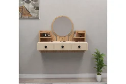 Sminkebord & Toalettbord-Hines Sminkebord 90 cm Brun,Beige