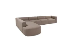 Hjørnesofa Abbas Lys Brun