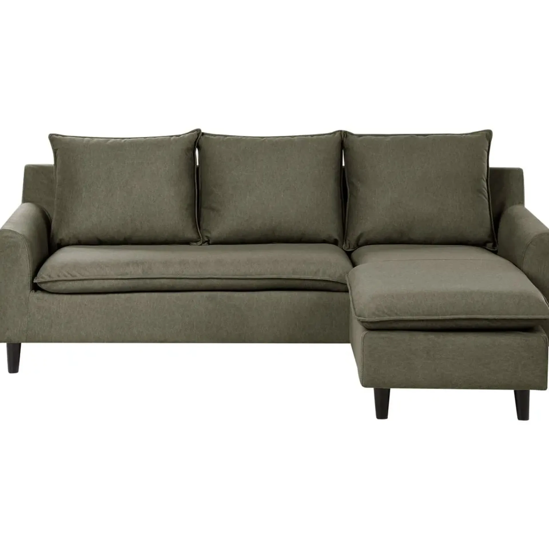 Hjørnesofa-Hjørnesofa Elvenes Mørkfarget tre,Mørkegrønn