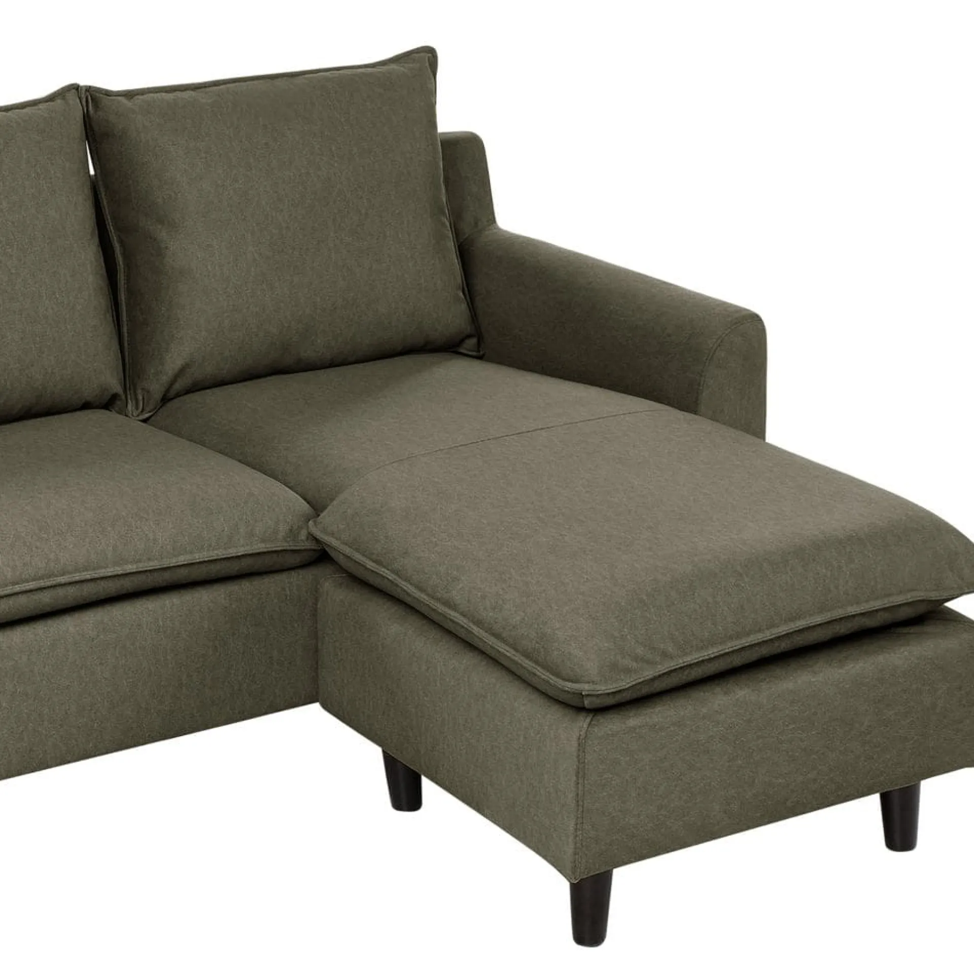 Hjørnesofa-Hjørnesofa Elvenes Mørkfarget tre,Mørkegrønn
