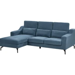 Hjørnesofa-Hjørnesofa Glosli Svart,Blå