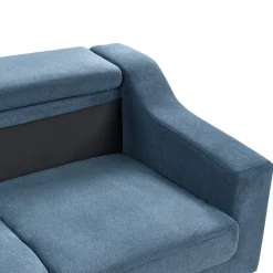 Hjørnesofa-Hjørnesofa Glosli Svart,Blå