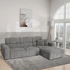 Hjørnesofa-Hjørnesofa HOME4YOU BELISMA høyre hjørne beige