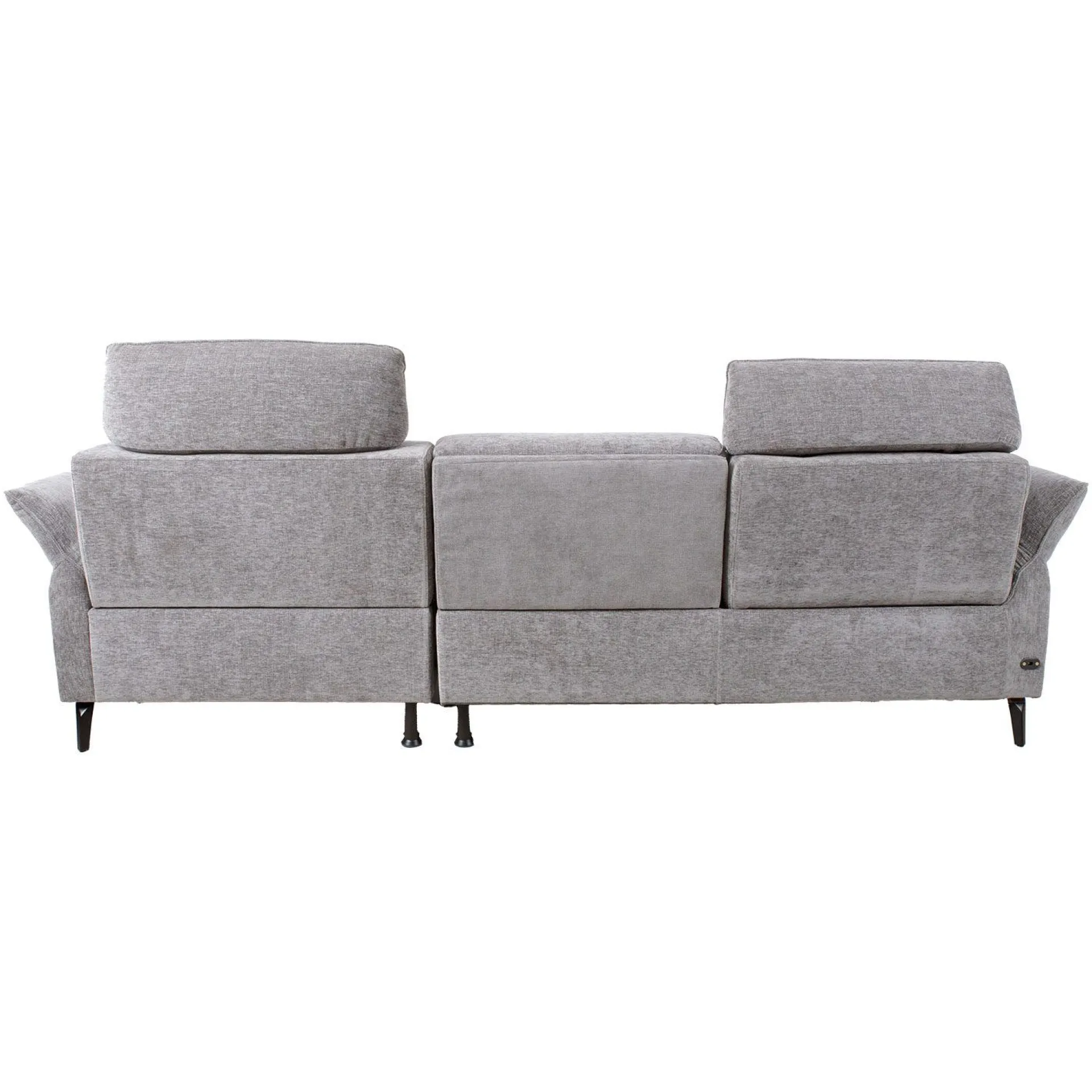 Hjørnesofa HOME4YOU Dayton elektrisk recliner Lys grå Høyre hjørne