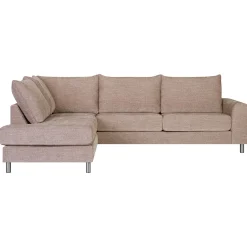Hjørnesofa-Hjørnesofa HOME4YOU Leila venstre hjørne Beige