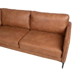 Hjørnesofa-Hjørnesofa HOME4YOU Sofia Venstre hjørne brun