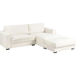 Hjørnesofa med fotskammel Renders