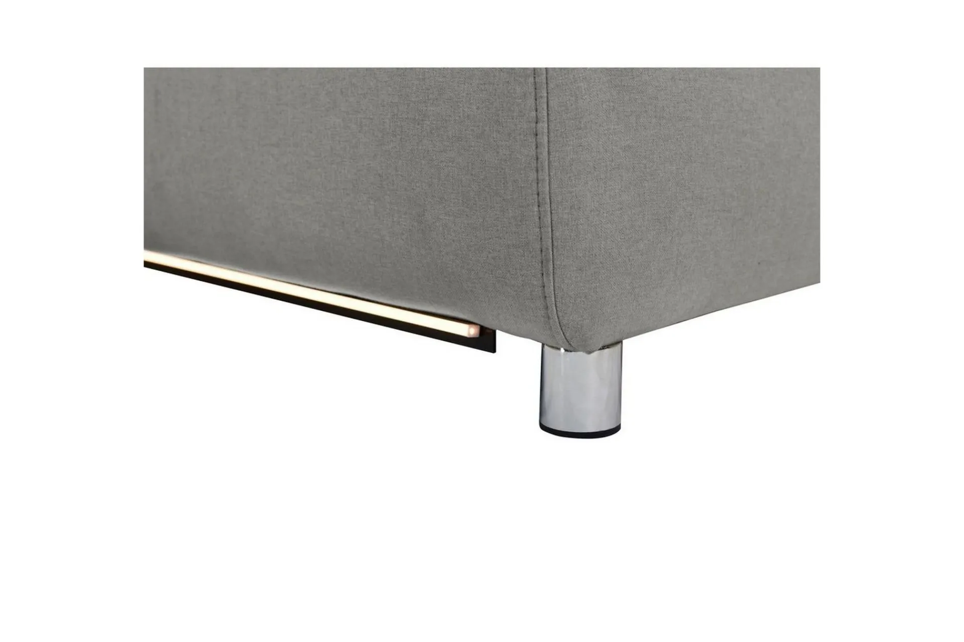 Loft24 Hjørnesofa-Hjørnesofa 3-seter Pareli Grå, Sunday Stoff, Høyre Manuell Recliner Grey