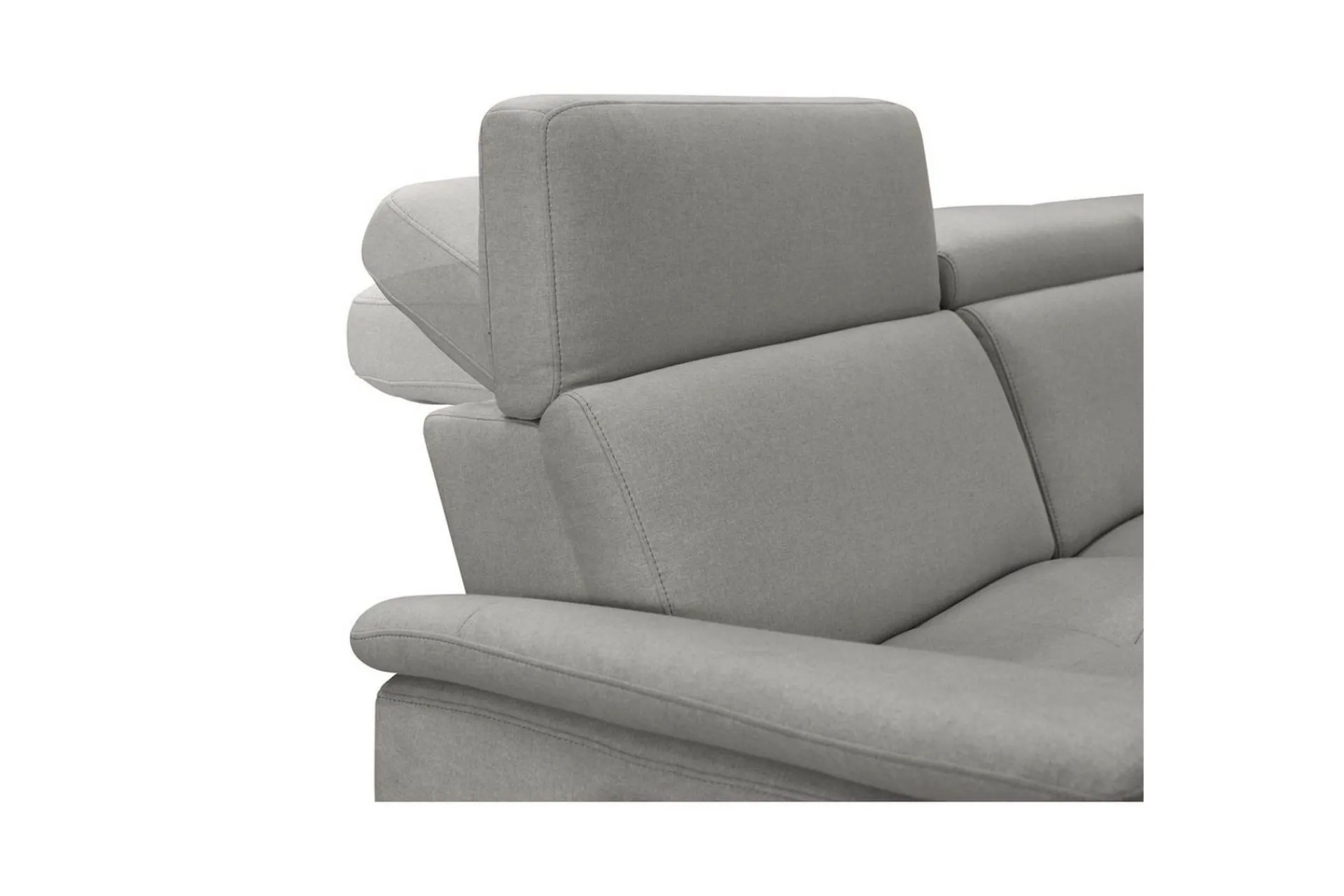 Loft24 Hjørnesofa-Hjørnesofa 3-seter Pareli Grå, Sunday Stoff, Høyre Manuell Recliner Grey