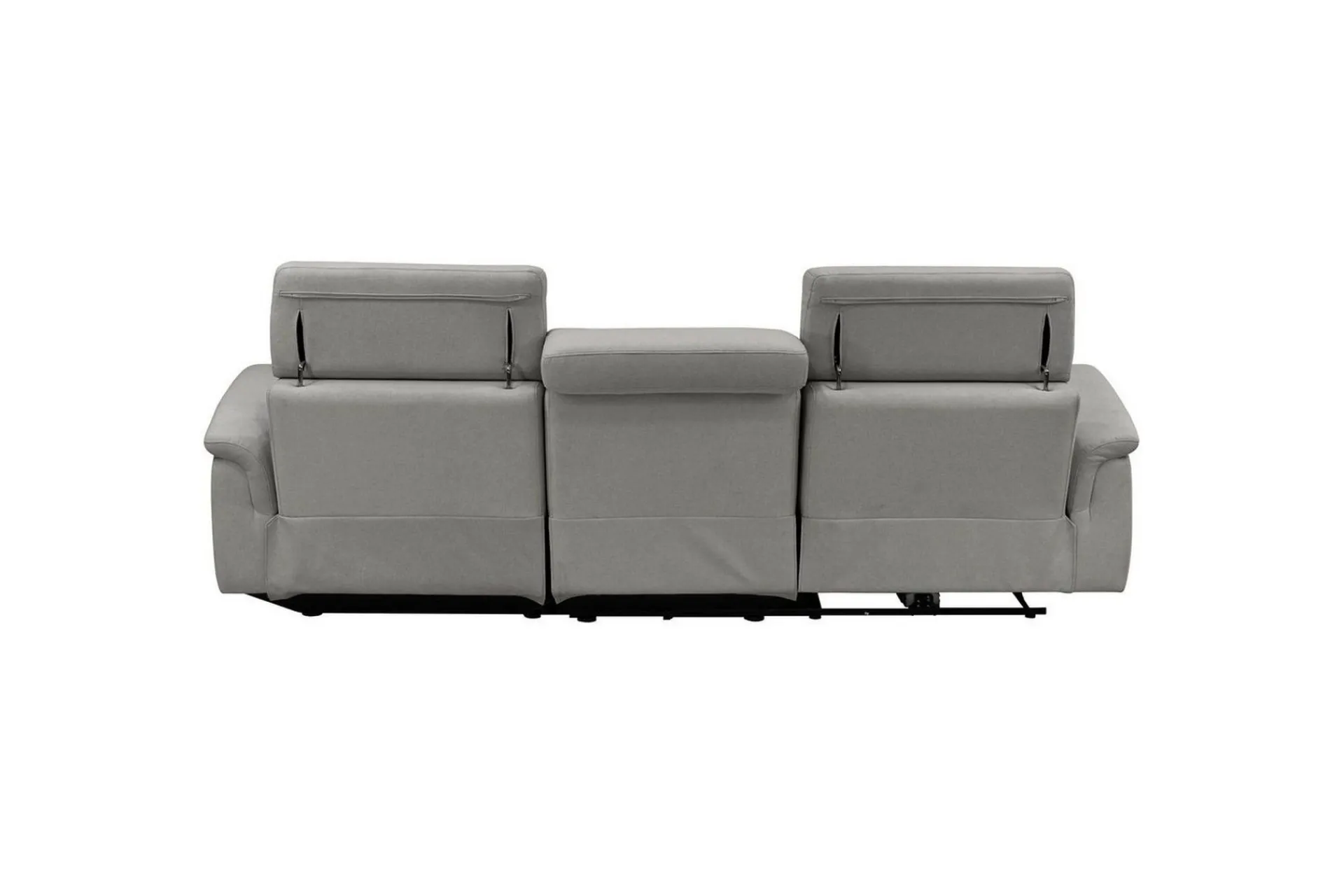 Loft24 Hjørnesofa-Hjørnesofa 3-seter Pareli Grå, Sunday Stoff, Høyre Manuell Recliner Grey