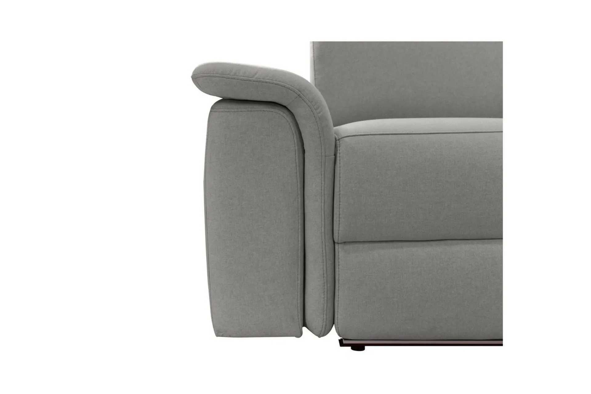 Loft24 Hjørnesofa-Hjørnesofa 3-seter Pareli Grå, Sunday Stoff, Høyre Manuell Recliner Grey