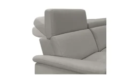 Loft24 Hjørnesofa 3-seter Pareli Grå, Sunday Stoff, Høyre Elektrisk Recliner