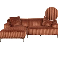 Hjørnesofa-Hjørnesofa Stenum Messing,Brun