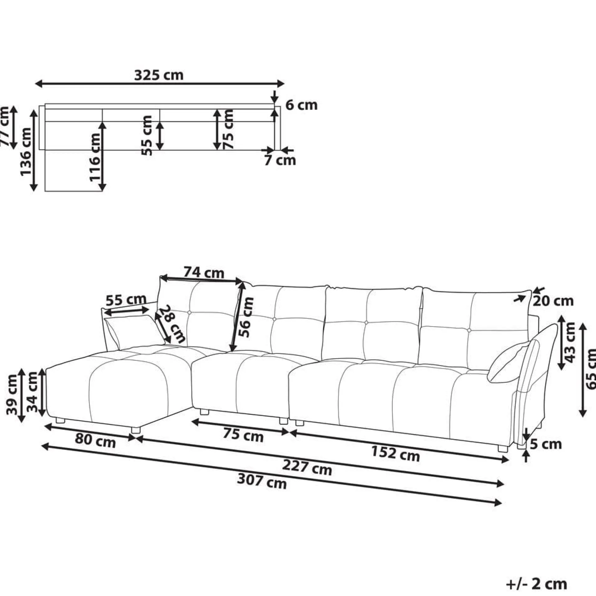 Hjørnesofa Tomra