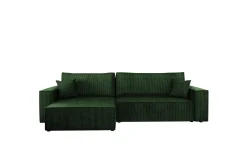 Sofa Med Sjeselong-Hobson Sofa med Divan 3-seter Grønn