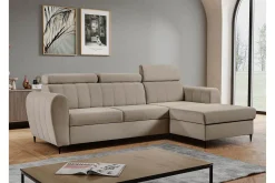 Sofa Med Sjeselong-Hoffman Sofa med Sjeselong 3-seter Beige
