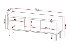 Hollander TV-benk 150 cm